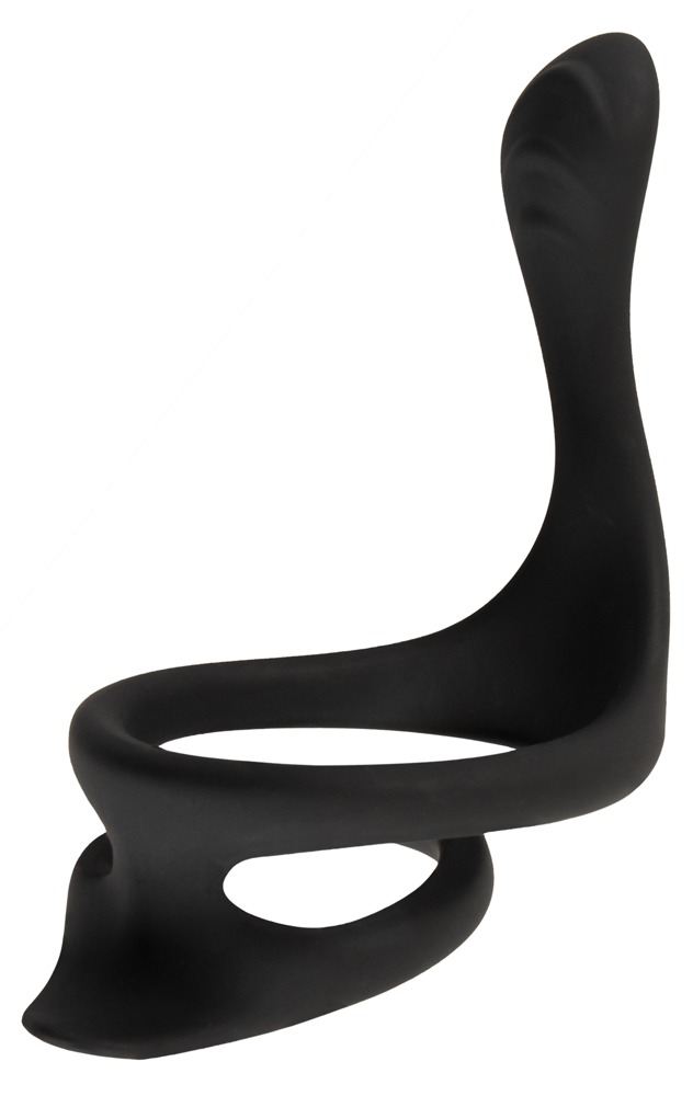 Erecto Liquid Silicone «Cock & Ball Ring» seidig-weicher Penis- und Hodenring mit Perineumreizer