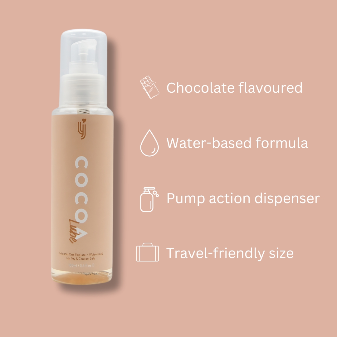 Lovingjoy «Cocoa Lube» 100ml Gleitgel, Oral geeeignet, feuchtigkeitsspendend - mit Schokoladengeschmack (8)