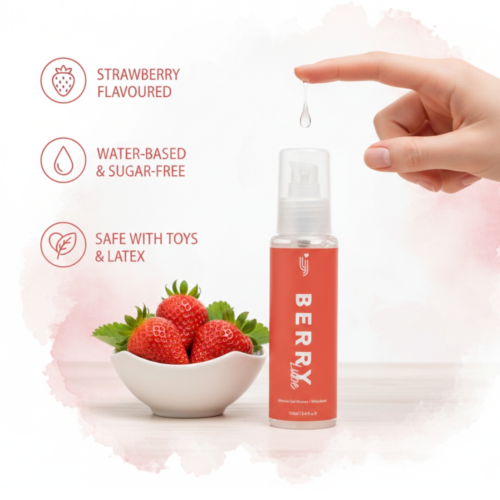Lovingjoy «Berry Lube» 100ml Oral Gleitgel, feuchtigkeitsspendend - mit Erdbeergeschmack (10)