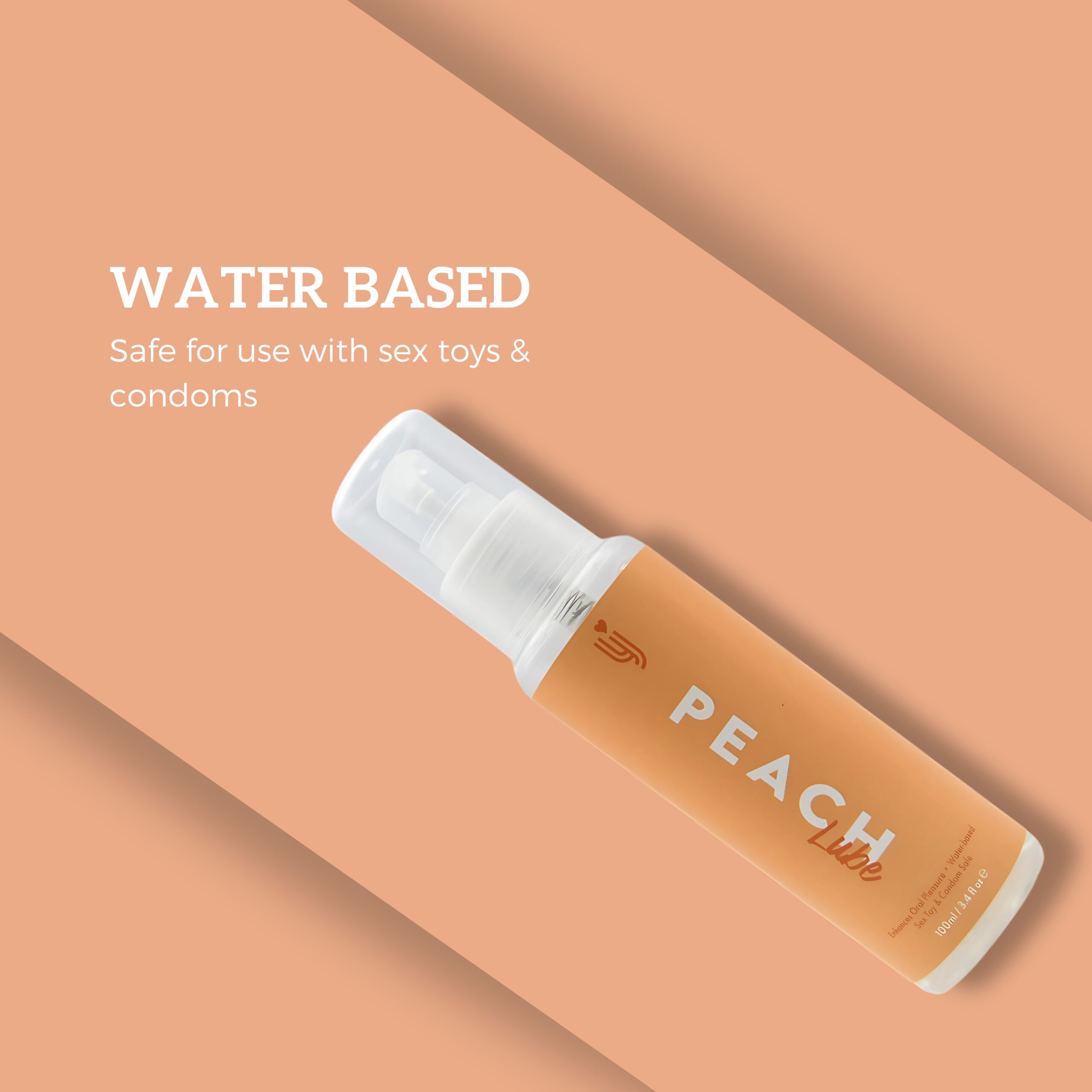 Lovingjoy «Peach Lube»  100ml Gleitgel, feuchtigkeitsspendend - mit Pfirsichgeschmack (9)