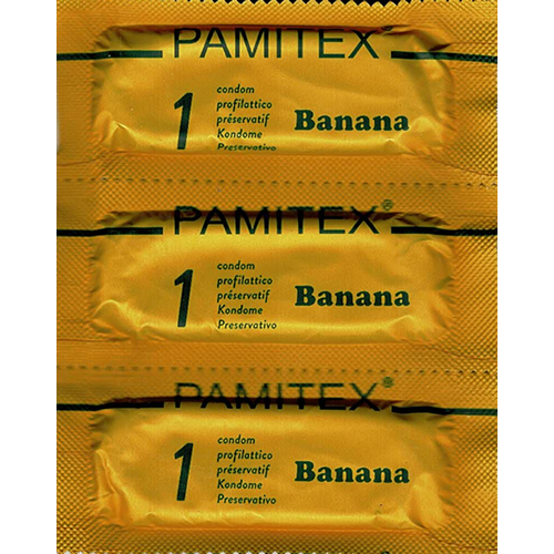 Pamitex «Professional Banana» 144 lange Kondome mit Bananenaroma (3)