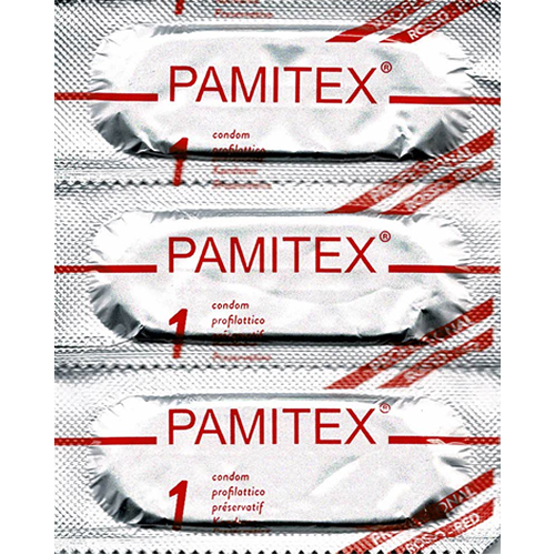 Pamitex Super «Professional Rosso» 144 lange rote Kondome (4)