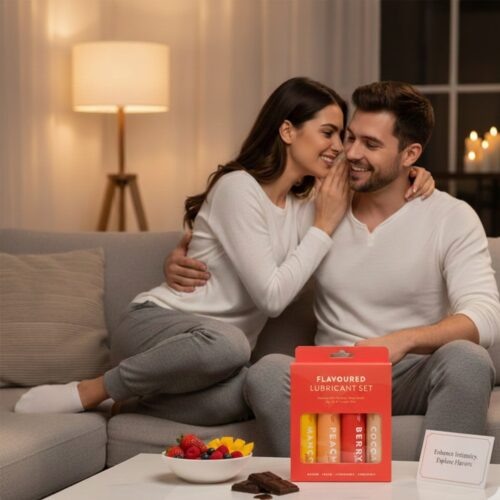 Lovingjoy «Flavoured Lubricant Set» 4x30ml Gleitgel, aromatisiert - mit vier verschiedenen Geschmackssorten, 100ml (25)