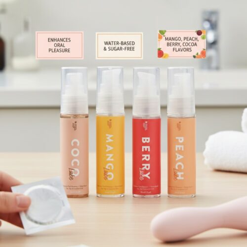 Lovingjoy «Flavoured Lubricant Set» 4x30ml Gleitgel, aromatisiert - mit vier verschiedenen Geschmackssorten, 100ml (22)