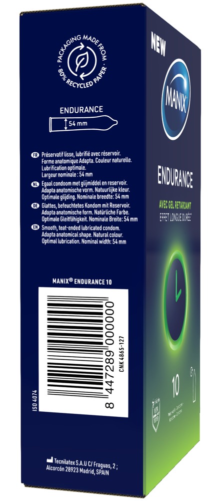 Manix «Endurance» 10 aktverlängernde Kondome mit Benzokain (17)