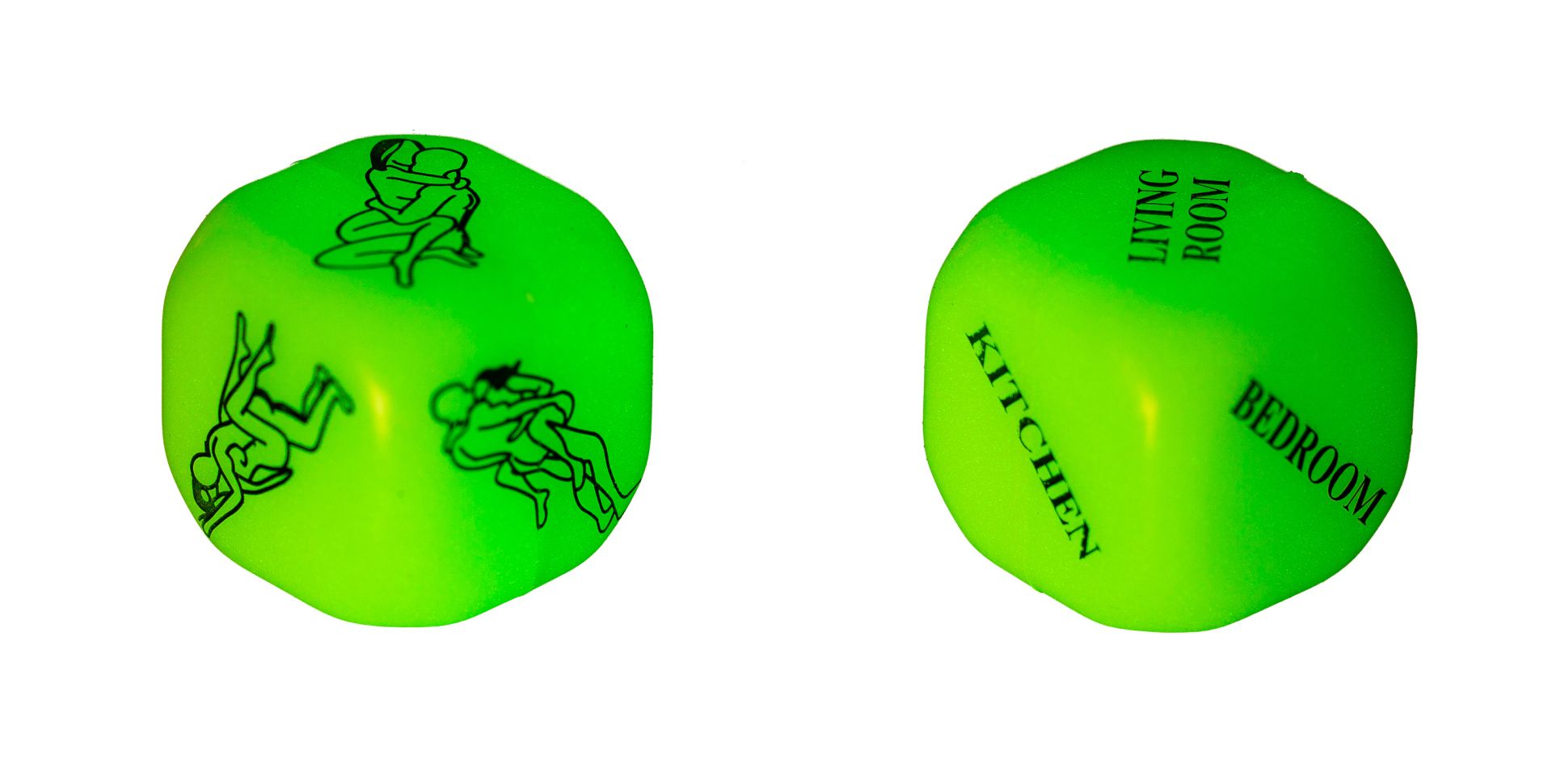 Out of the Blue «Sex Dice Kamasutra» 2 Würfel für erotische Spiele - leuchten im Dunkeln (4)