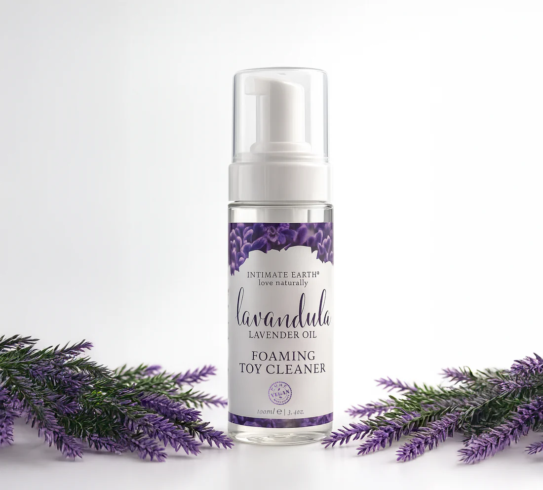Intimate Earth «Lavandula» Foaming Toy Cleaner, 100ml veganer und biologischer Reinigungsschaum für Liebesspielzeuge (1)