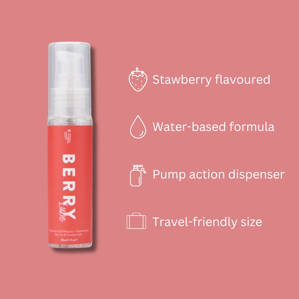 Lovingjoy «Berry Lube» 30ml Oral Gleitgel, feuchtigkeitsspendend - mit Erdbeergeschmack (1)