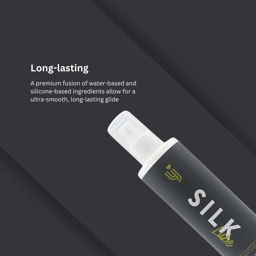 Lovingjoy «Silk Lube» 250ml weißes Hybrid-Gleitgel - für besonders lang anhaltendes Vergnügen (6)