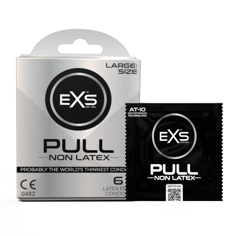 EXS «Pull Large» 6 große, latexfreie Kondome mit Abziehbändchen für mehr Komfort (3)
