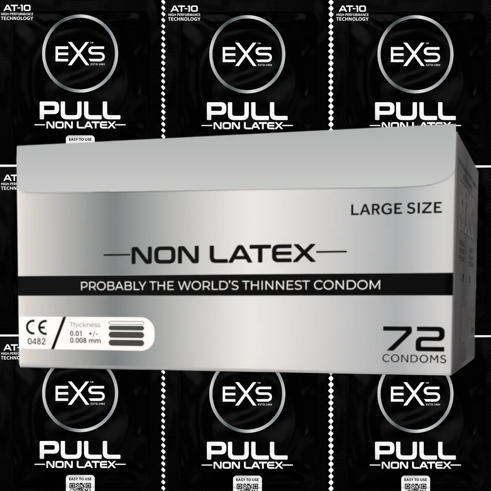 EXS «Pull Large» 72 große, latexfreie Kondome mit Abziehbändchen für mehr Komfort (1)