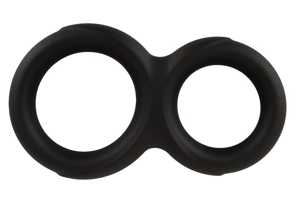 Erecto Liquid Silicone «Double Cock Ring» doppelter seidig-weicher Penisring für ein aufregendes Tragegefühl (2)