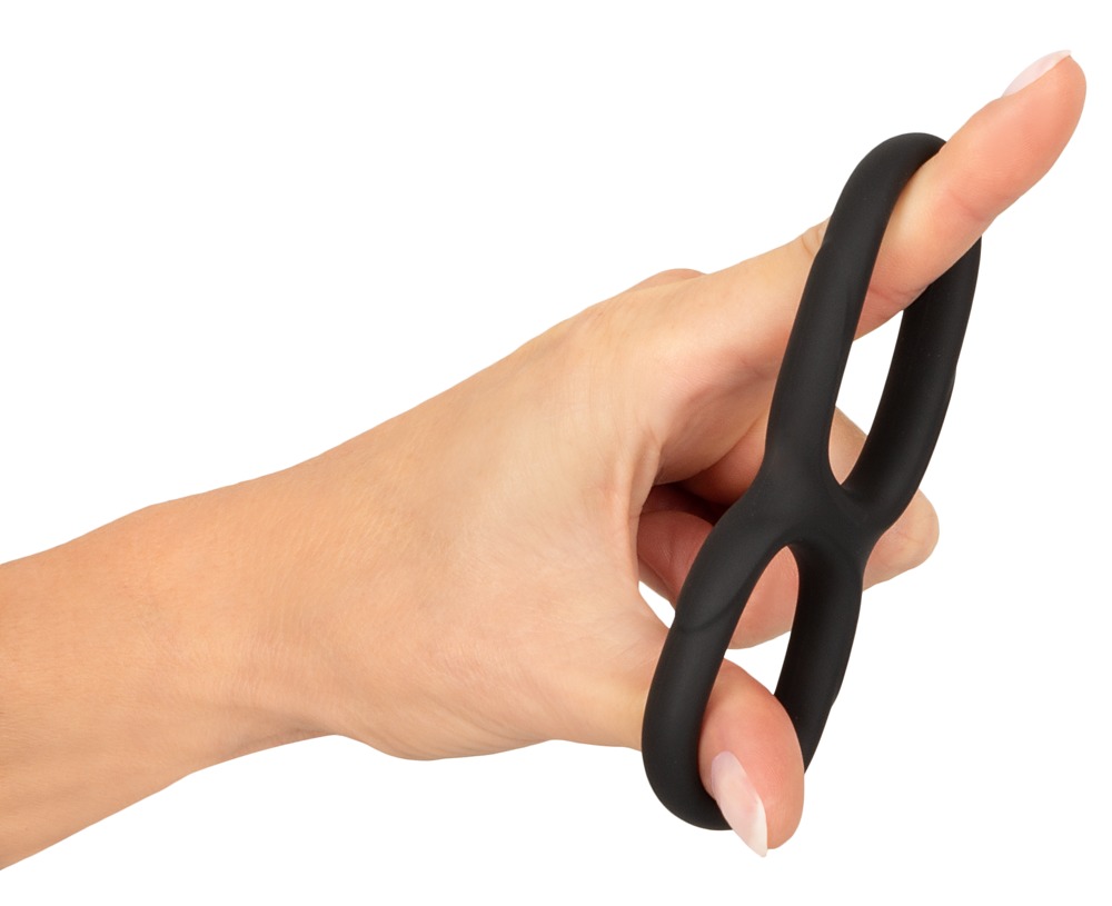 Erecto Liquid Silicone «Double Cock Ring» doppelter seidig-weicher Penisring für ein aufregendes Tragegefühl (6)