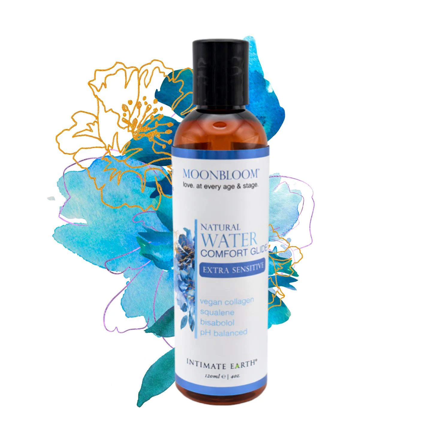 Intimate Earth «Moonbloom Natural Water» 60 ml extra sanftes, natürliches Gleitgel für Frauen in der Menopause (1)