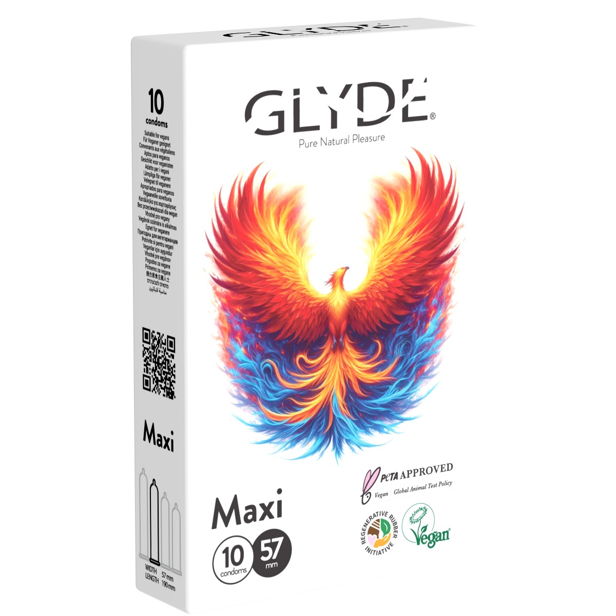 GLYDE «Maxi» Vorteilspack, 12 x 10 große vegane Kondome (5)