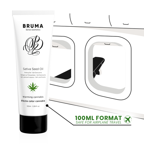 BRUMA «Warming Cannabis» 100ml aromatisiertes Gleitgel mit Wärme-Effekt und Hanf-Geschmack (8)
