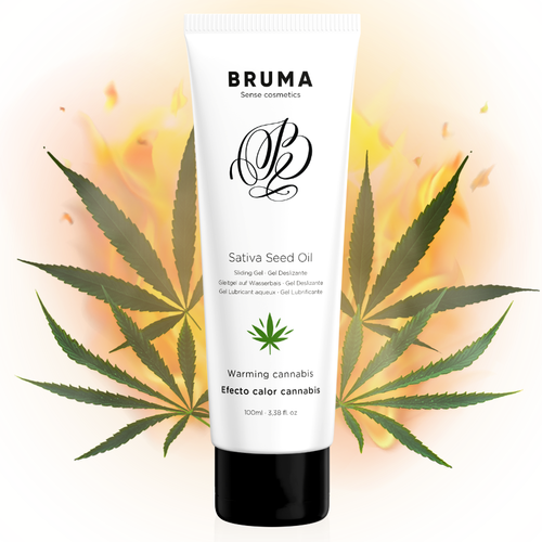 BRUMA «Warming Cannabis» 100ml aromatisiertes Gleitgel mit Wärme-Effekt und Hanf-Geschmack (3)