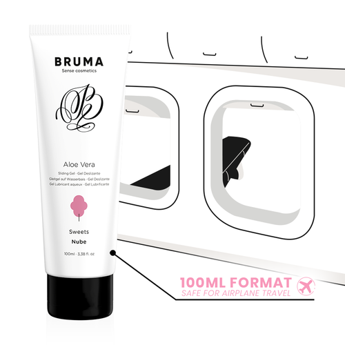 BRUMA «Nube» Sweets, 100ml aromatisiertes Gleitgel mit Aloe Vera und Zuckerwatte-Geschmack (8)