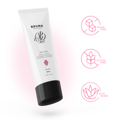 BRUMA «Nube» Sweets, 100ml aromatisiertes Gleitgel mit Aloe Vera und Zuckerwatte-Geschmack (2)