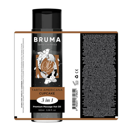 BRUMA «3 in 1 Cupcake» 100ml wärmendes Massagegel mit Kaugummi-Geschmack (7)