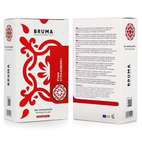 BRUMA «Stimulating Gel» Strawberry, 15ml stimulierendes Gel für intensive Erfahrungen (13)