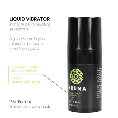 BRUMA «Liquid Vibrator» Watermelon, 15ml stimulierendes Gel mit Vibrationseffekt (12)