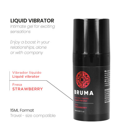 BRUMA «Liquid Vibrator» Strawberry, 15ml stimulierendes Gel mit Vibrationseffekt (10)