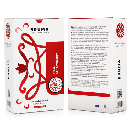 BRUMA «Liquid Vibrator» Strawberry, 15ml stimulierendes Gel mit Vibrationseffekt (1)
