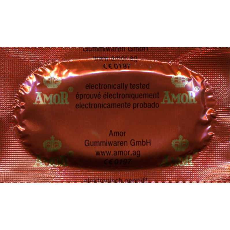 Amor «Color» 12 farbige, aromatisierte Kondome für kunterbunte Abwechslung