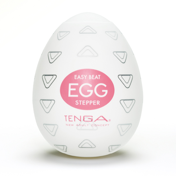 Tenga Egg «Stepper» disposable masturbator with stimulating structure (triangle dots)