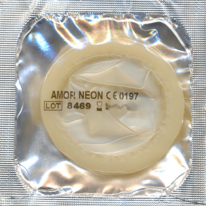 Amor «Neon» 2 glowing condoms for fluorescent pleasure