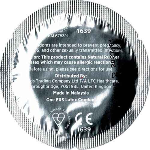 EXS Vorratsbeutel «Smiley Face» 100 glückliche Kondome (Rundfolien)