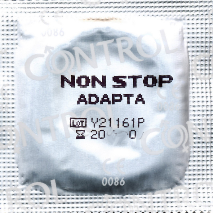 Control «Non Stop (Dots & Lines)» 12 long love condoms with ribs and dots