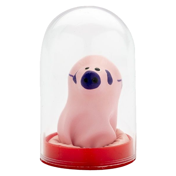 Novelty condom with figure «Pig» 1 piece, hand painted