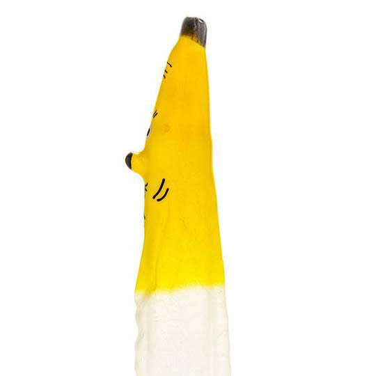 XL novelty condom with figure «Banana», 1 piece, hand-painted