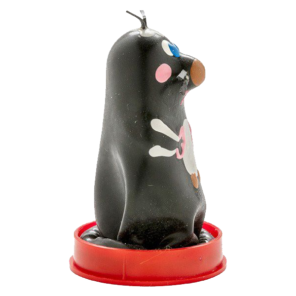 Novelty condom with figure «Mole» 1 piece, hand painted