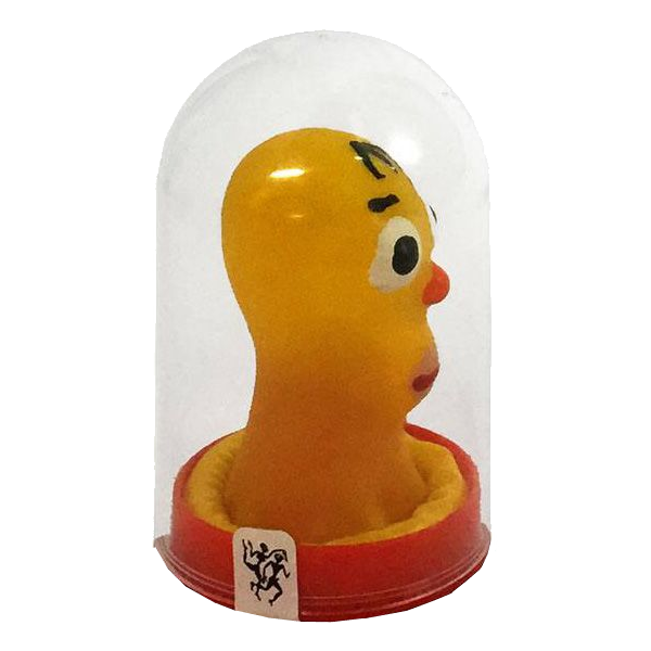 Novelty condom with figure «Bald Man» 1 piece, hand painted