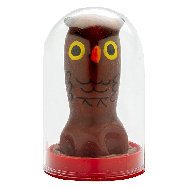 Novelty condom with figure «Owl» 1 piece, hand painted