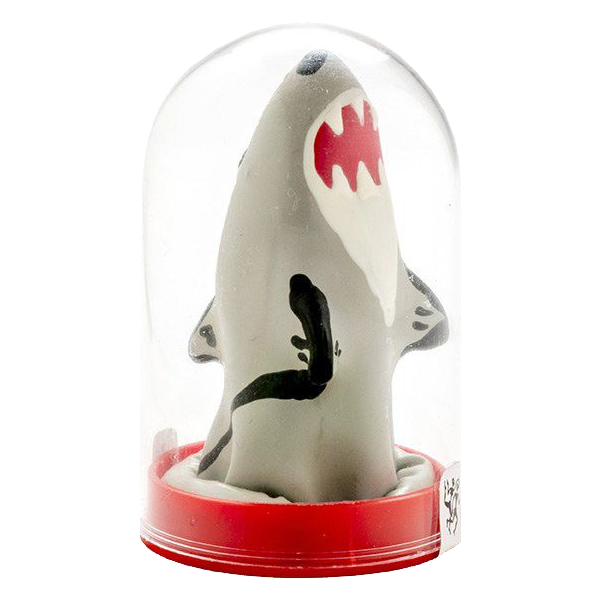 Novelty condom with figure «Shark» 1 piece, hand painted