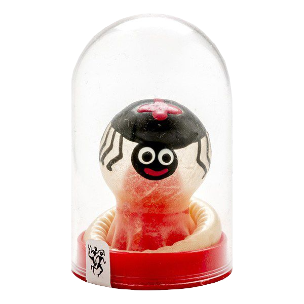 Novelty condom with figure «Spider» 1 piece, hand painted
