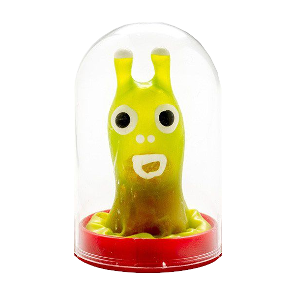 Novelty condom with figure «Alien» 1 piece, hand painted - with glowing effect