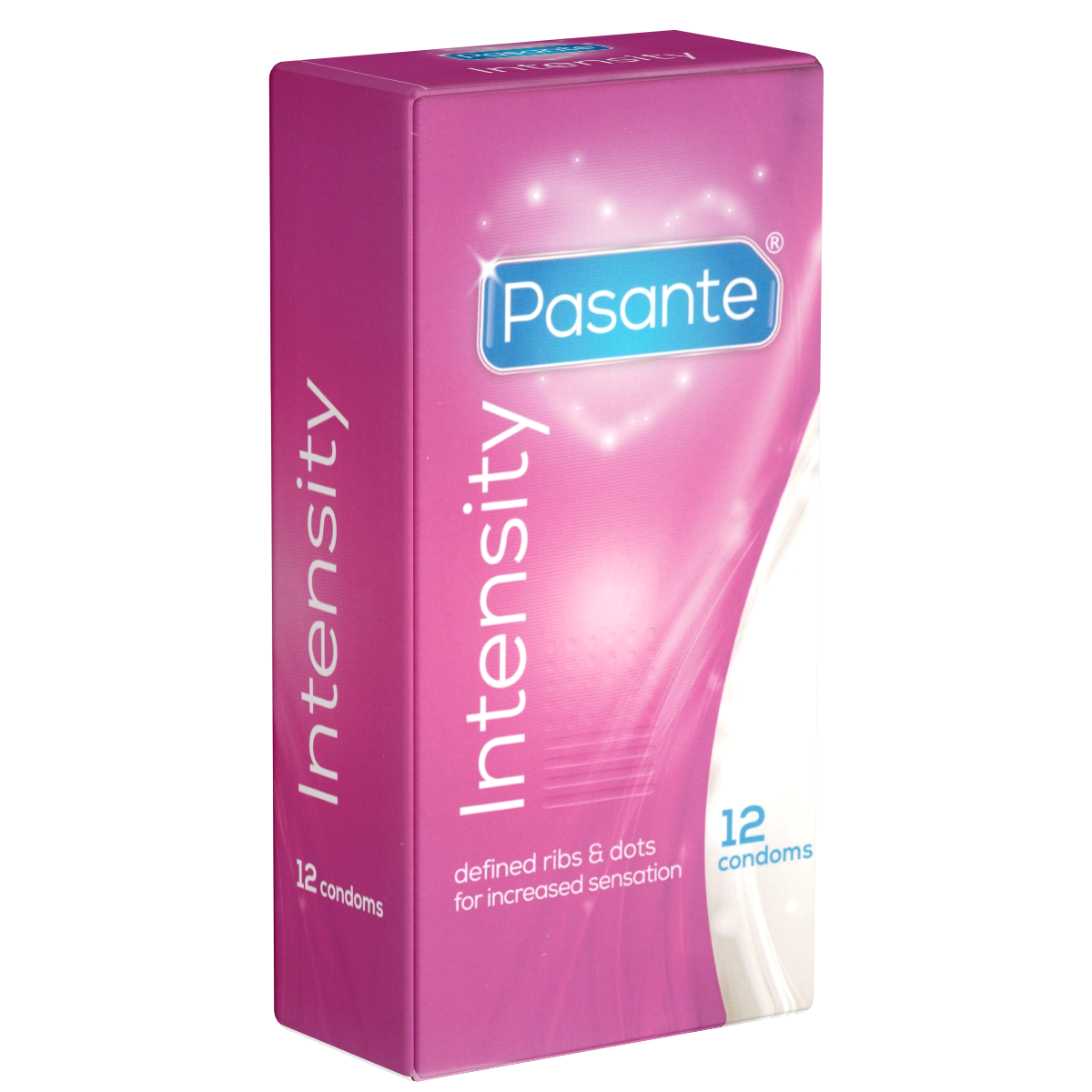 Pasante «Intensity» (Vorteilspack!) 5x12 erregungsintensive Kondome mit Rillen und Noppen