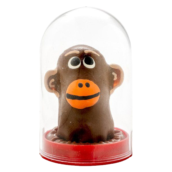 Novelty condom with figure «Monkey» 1 piece, hand painted