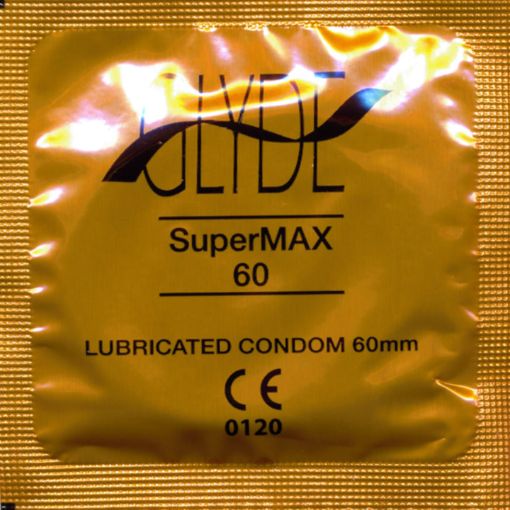 Glyde Ultra «Supermax» 100 king size condoms, certified with the Vegan Flower, bulk pack