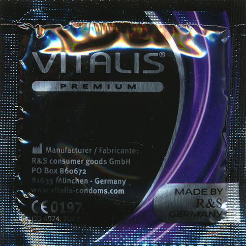 Vitalis PREMIUM «Chocolate» 100 schwarze Kondome für Oralsex - mit Schokoladen-Aroma, Maxipack