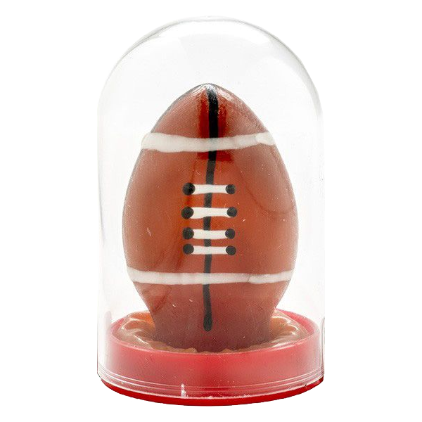 Novelty condom with figure «Rugby Ball» 1 piece, hand painted