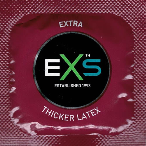 EXS «Extra Thick» 100 strong condoms for your safety plus, bulk pack