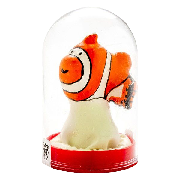 Novelty condom with figure «Clown Fish» 1 piece, hand painted