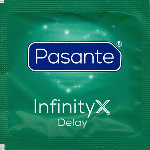Pasante «InfinityX Delay» (Vorratspackung) 144 aktverlängernde Spezial-Kondome für optimale Befriedigung