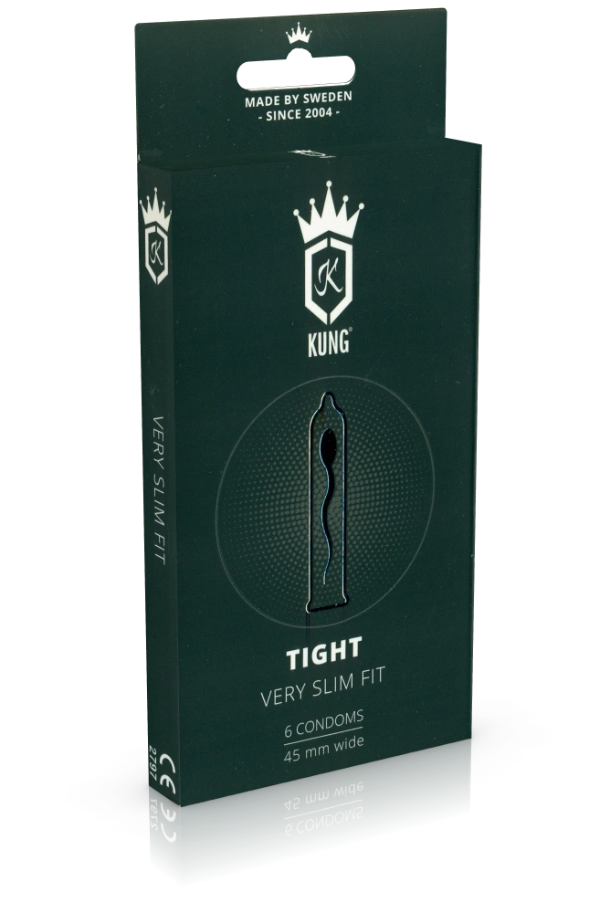 Kung «Tight» Very Slim Fit - 6 sehr enge Kondome mit 45mm Breite